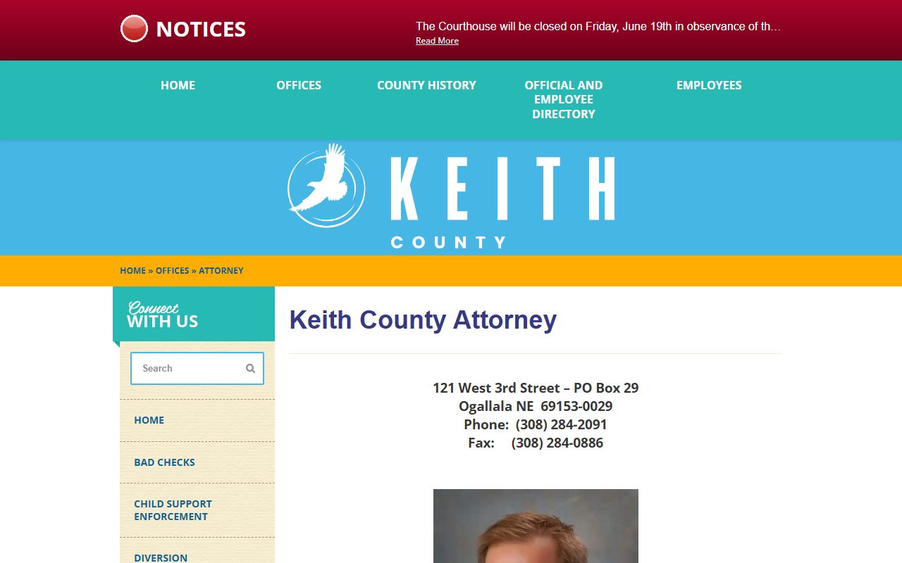 Keith County court records after arrest county attorney Randy Fair page